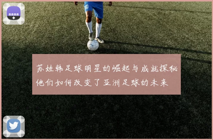 苏姓韩足球明星的崛起与成就探秘他们如何改变了亚洲足球的未来